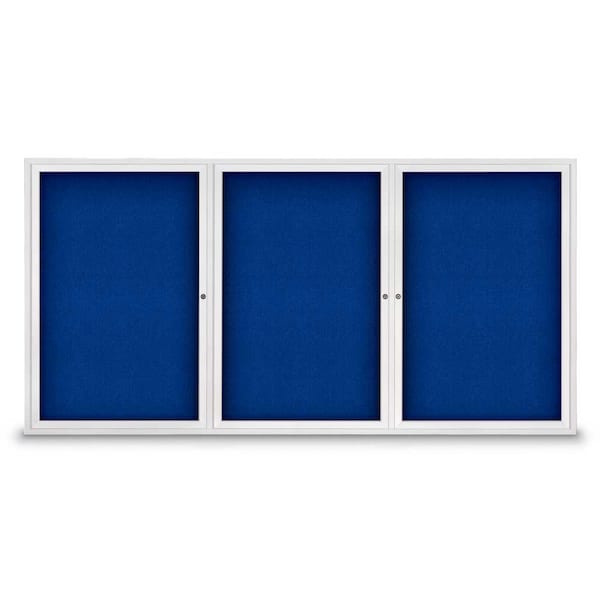 Sliding Door Indoor Enclosed Corkboard, 9